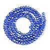 Electroplate Glass Beads Strands EGLA-A044-T2mm-B31-3