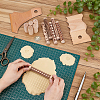 2Pcs 2 Styles Wood Pottery Foot Shaper Tools TOOL-UN0001-80-4