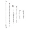 6Pcs 6 Style Sterling Silver Cable Chain Extender FIND-TA0002-40-1