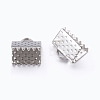 Iron Ribbon Crimp Ends E004Y-1