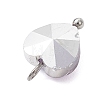 Transparent Glass Charms PALLOY-JF04198-02-5