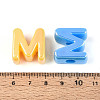 UV Plating Opaque Acrylic European Beads OACR-M027-03M-4