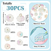 30Pcs 5 Colors Two-tone Resin Charms RESI-TA0005-71-4