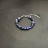 Natural Lapis Lazuli Chip Beaded Bracelets for Women IW6789-20-1