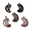 Natural Rhodonite Pendants G-F820-02E-1