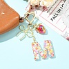 Alloy & Resin Pendant Decorations HJEW-YW00401-03-6
