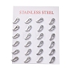 304 Stainless Steel Stud Earrings EJEW-H368-37P-3