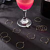 100Pcs 316 Surgical Stainless Steel Wine Glass Charms Rings STAS-BBC0003-17C-4