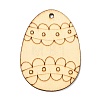 DIY Crafts Easter Egg Shape Cutouts Pendants AJEW-P087-B02-10-2
