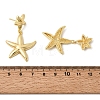 Brass Dangle Earrings EJEW-D352-06G-04-5