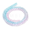 Transparent Painted Glass Beads Strands LS-DGLA-A034-T4mm-A22-5