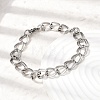 201 Stainless Steel Curb Chain Bracelets for Men STAS-T077-06P-1