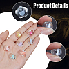 200Pcs Transparent Acrylic Beads OACR-PA0001-93-6