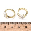 Brass Micro Pave Cubic Zirconia Hoop Earrings for Women EJEW-A167-23G-01-5