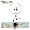 Rhinestone Studs Earrings & Necklaces Set PW-WGC8652-02-1