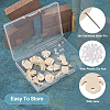 32Pcs 8 Style Ash Wood Stud Earring Findings EJEW-TA0001-16V-4