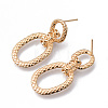 Brass Stud Earrings KK-N232-195-NF-2