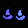 Halloween Theme Rack Plating Luminous Alloy Enamel Pendants ENAM-N056-236P-2