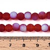 Frosted Transparent Glass Beads Strands LS-GLAA-T032-T6mm-MBB20-4