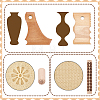 2Pcs 2 Styles Wood Pottery Foot Shaper Tools TOOL-UN0001-80-2