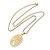 304 Stainless Steel Pendant Necklaces NJEW-B153-02C-G-2