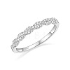 Twist 925 Sterling Silver Micro Pave Clear Cubic Zirconia Finger Rings FS-WGE1F50-08-3