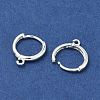 Brass Hoop Earring Findings KK-G557-11S-2