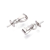 Anti-Tarnish Rhodium Plated 925 Sterling Silver Snap on Bails STER-N016-21P-2