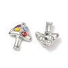 304 Stainless Steel Rhinestone Pendants STAS-L308-01P-2