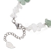 Natural Mixed Gemstone Chip Beaded Bracelest BJEW-JB12976-04-4