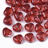 Transparent Spray Painted Glass Beads GLAA-N035-02-E01-1