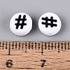 Opaque Acrylic Beads SACR-Q001-10B-4