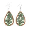 Wood Dangle Earrings for Women WG26A13-03-2