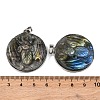 Natural Labradorite Carved Insect Pendants G-B085-07P-3