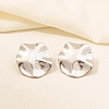 Geometric Irregular Earrings Stainless Steel 18k Studs Jewelry Accessories VH8624-9-1