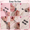 12 Pairs Vintage Alloy Buckle for Clothing & Bags FIND-PH0038-72B-3