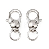 Tarnish Resistant 304 Stainless Steel Swivel Lobster Claw Clasps STAS-R065-10-1
