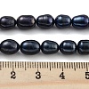Dyed Natural Cultured Freshwater Pearl Beads Strands PEAR-P062-08C-5