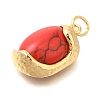 Dyed Synthetic Turquoise Pendants LS-KK-U040-02G-2