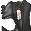 3 Pairs 3 Colors Brass Chandelier Earrings for Women EJEW-MZ00757-4