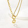 304 Stainless Steel Sun Pendant Necklaces for Women WGEC704-02-1