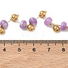 304 Stainless Steel & Rondelle Natural Amethyst Beaded Necklaces for Women NJEW-C119-03B-5