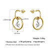 316 Surgical Stainless Steel Stud Dangle Earrings for Women WGF7699-01-4