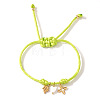 304 Stainless Steel & Brass & Natural Shell Charm Bracelets HP8667-10-1