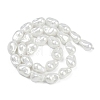 Electroplate Porcelain Imitation Pearl Beads Strands BSHE-Z009-03A-3