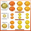 900Pcs 9 Colors Thanksgiving Day Theme Glass Beads Strands EGLA-SP0001-36-2