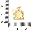 Brass Micro Pave Cubic Zirconia Pendants KK-I383-05G-05-3