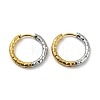 Two Tone 304 Stainless Steel Hoop Earrings EJEW-K257-02C-GP-1