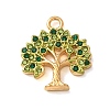 304 Stainless Steel Rhinestone Pendants SA-CBA59D3-04G-02-1