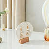 4 Bags Round Acrylic Couple Earring Display Stands EDIS-SC0001-17B-7